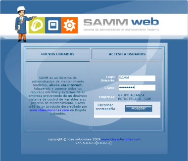 Detalle ingreso SAMM Web
